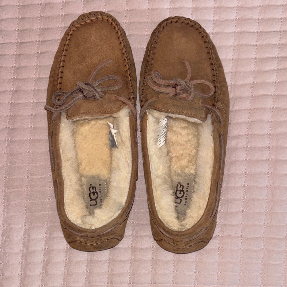 UGG Tan Suede Moccasin Loafers